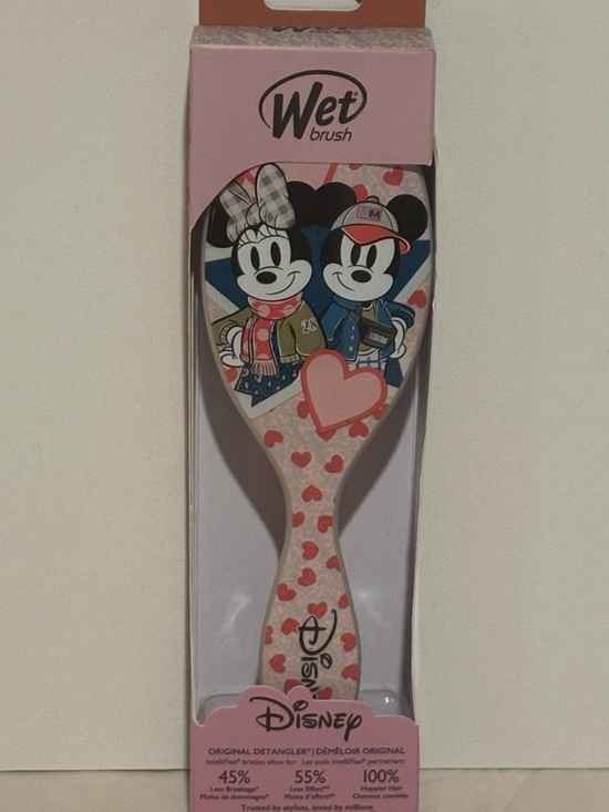Wet Brush Accessories - Wet Brush Disney Minnie & Mickey Heart Print Detangler Brush - Pink